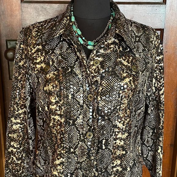 Animal print shimmery Jacket - Picture 1 of 4